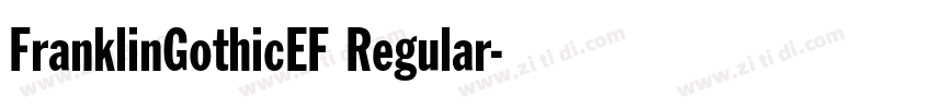 FranklinGothicEF Regular字体转换